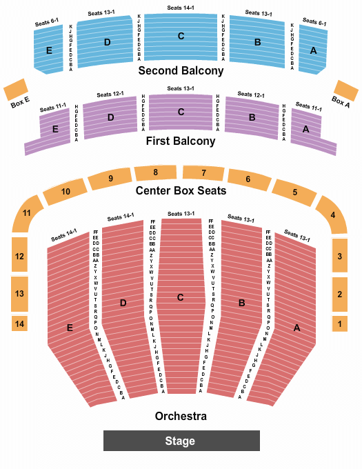 Keller Auditorium Sound Of Music Seating Chart